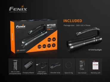 Fenix WT50R Multifunktion Suchscheinwerfer, 3200 Lumen!